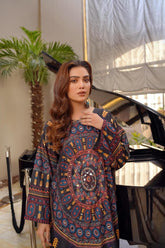Khaddi Black (Stitched 2 Pcs)